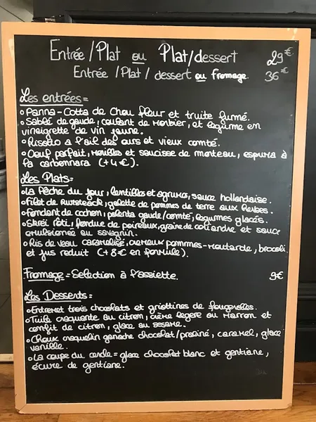 menu 2 of Le Cercle