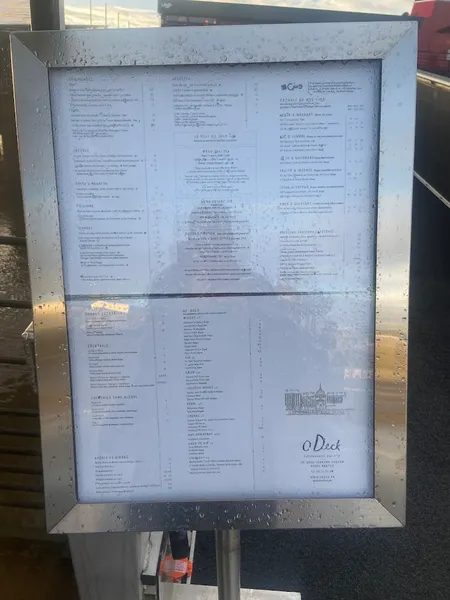 menu 1 of O Deck