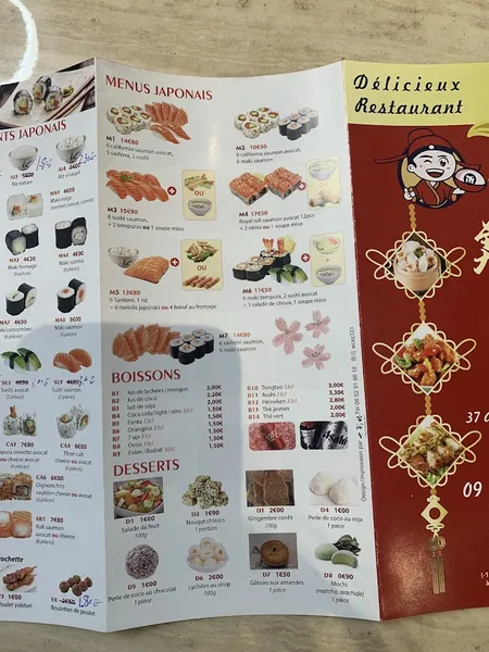 menu 1 of Restaurant Delicieux