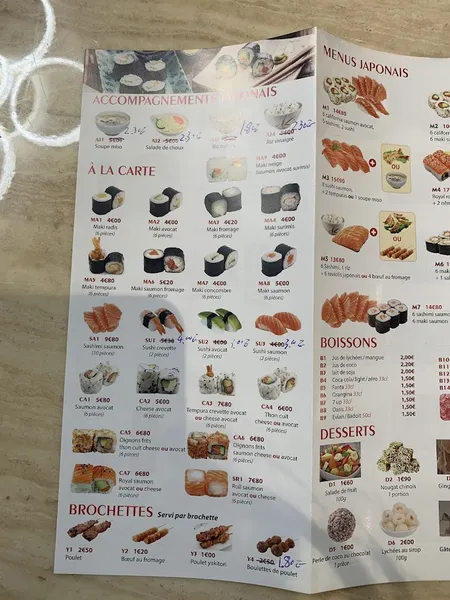 menu 2 of Restaurant Delicieux