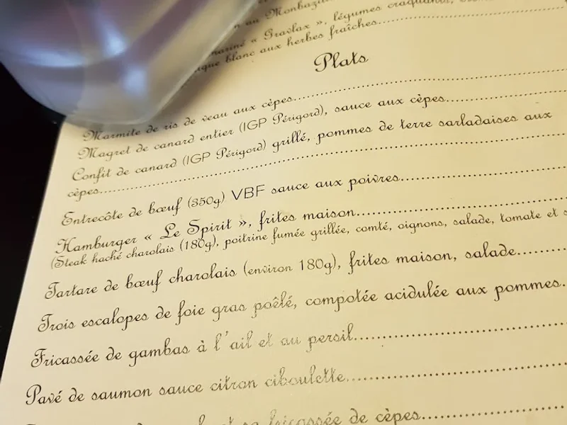 menu 0 of Restaurant L'Esprit Sarlat