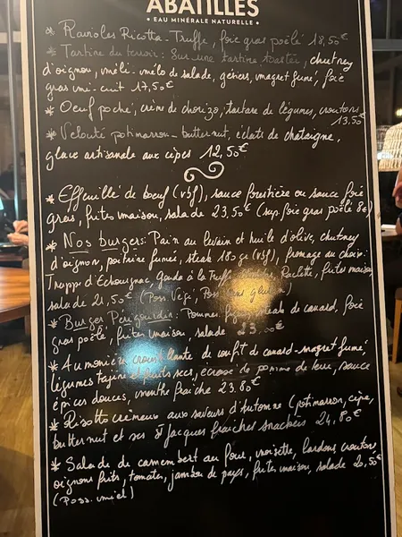 menu 1 of La Récré Gourmande