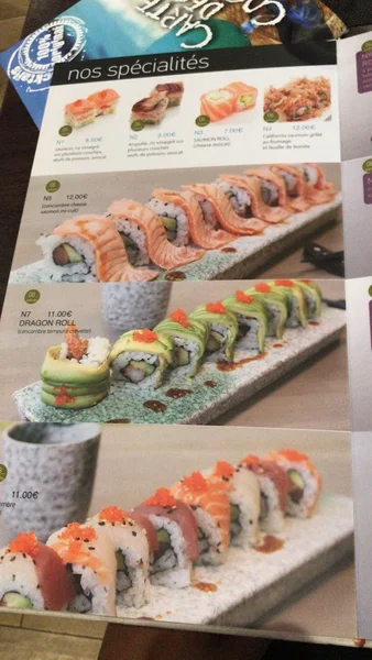 menu 2 of Hoki Sushi.