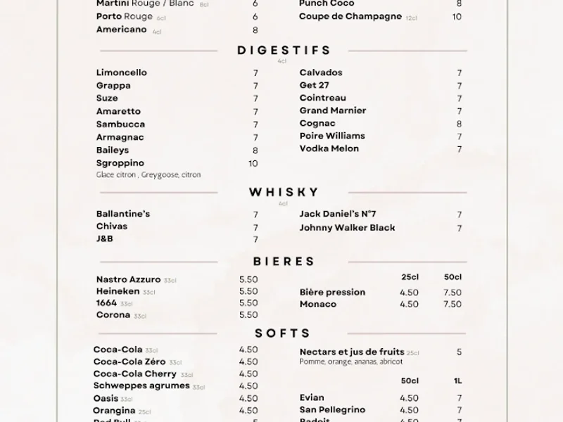 menu 0 of La Vita È Bella