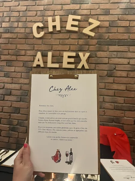 menu 0 of Chez Alex