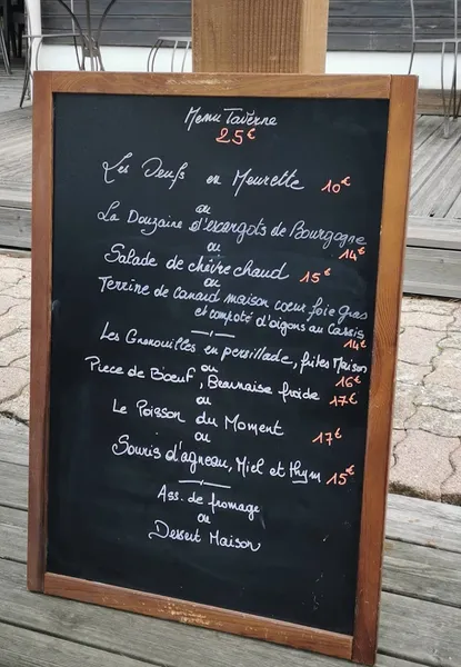 menu 0 of La Taverne