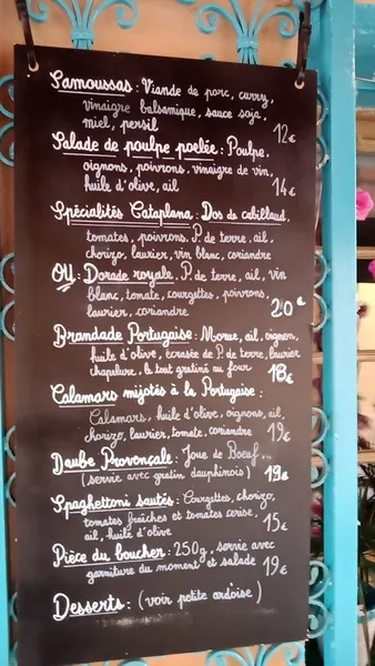 menu 1 of À Table