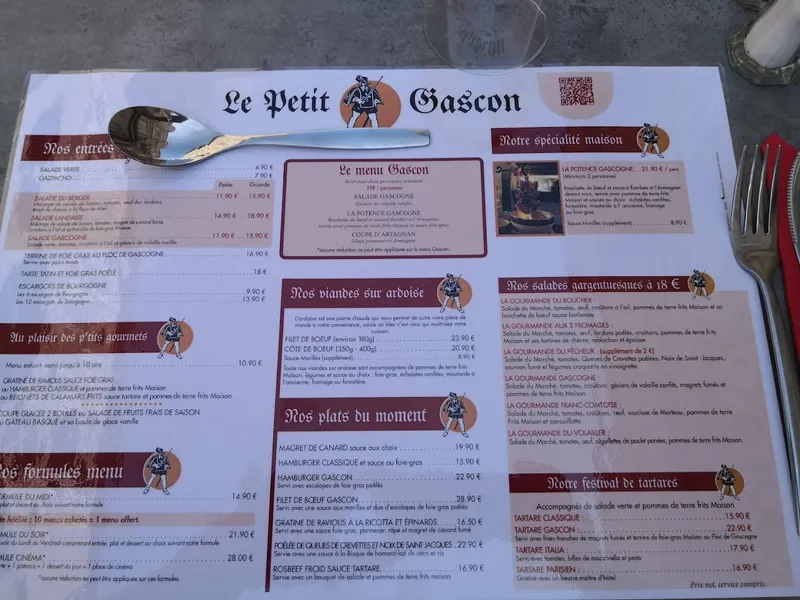 menu 1 of Le Petit Gascon