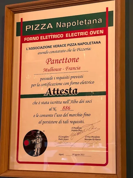 menu 1 of Pizzeria Panettone