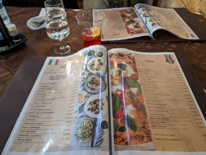 menu 2 of Restaurant Pizzeria Le Salerno