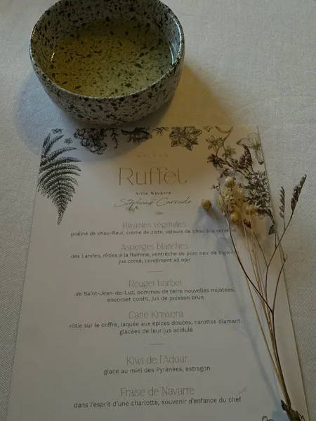 menu 0 of Maison Ruffet