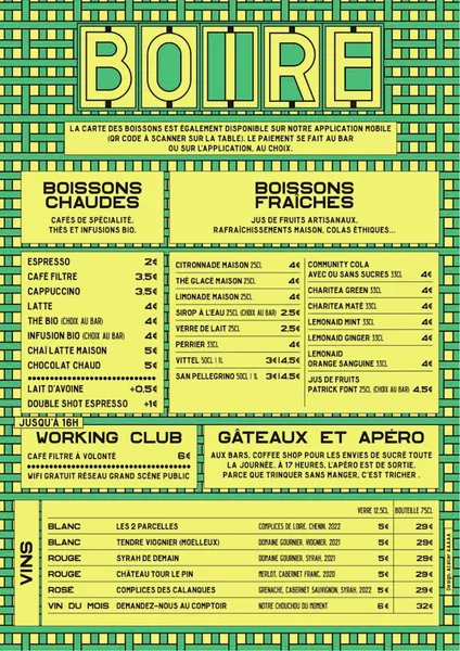 menu 1 of Grand Scène