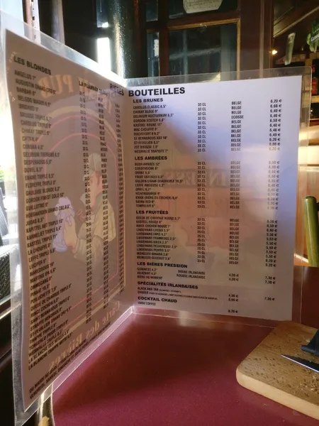 menu 0 of Irish Pub Autun