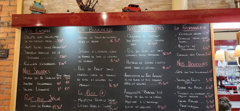 menu 0 of La Coupole