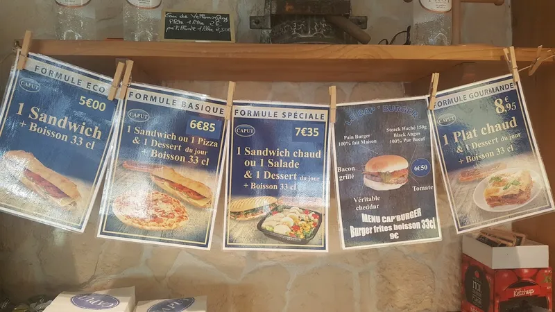 menu 0 of Boulangerie Pâtisserie Caput