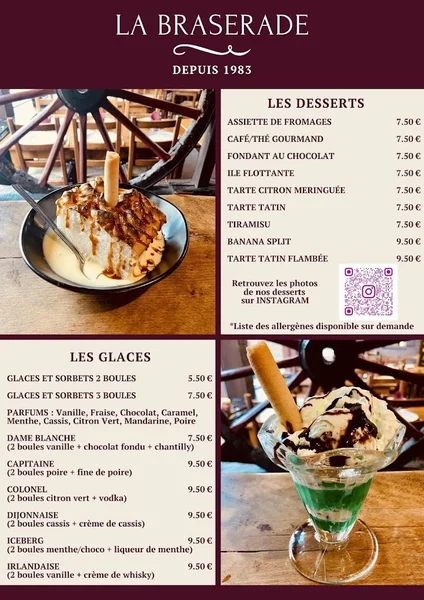 menu 1 of La Brasérade
