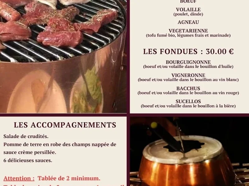 menu 2 of La Brasérade