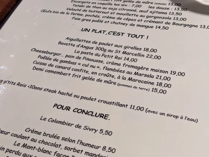 menu 2 of Le Petit Roi de la Lune