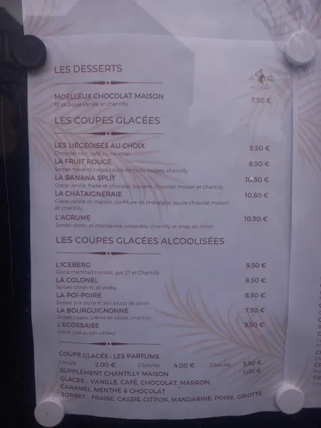 menu 1 of La P Tite Rue Colette