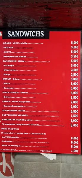 menu 1 of Restaurant Turkeli