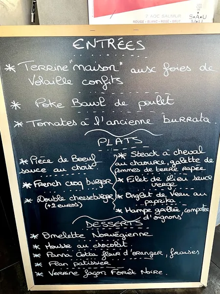 menu 0 of Les caves du luxembourg