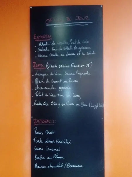 menu 1 of Le Troquet du Marché