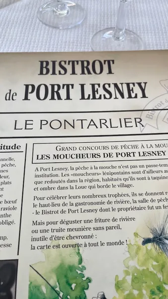 menu 0 of Le Bistrot de Port Lesney