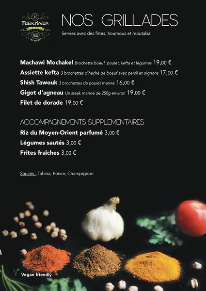 menu 1 of Palestinian Restaurant