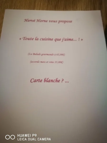 menu 0 of Vin sur Vin