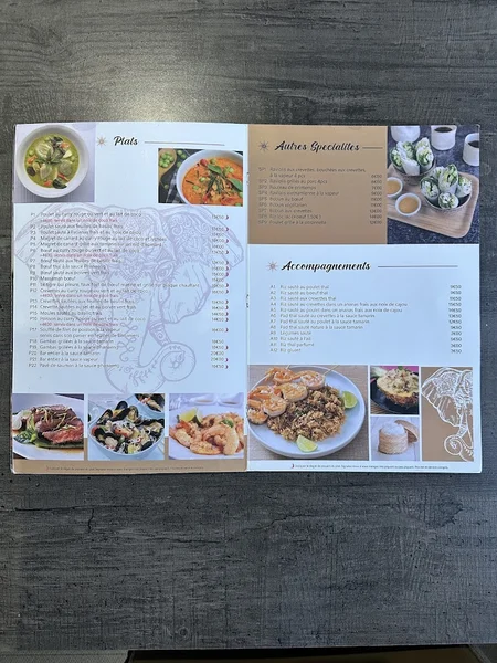 menu 1 of Bleu basilic