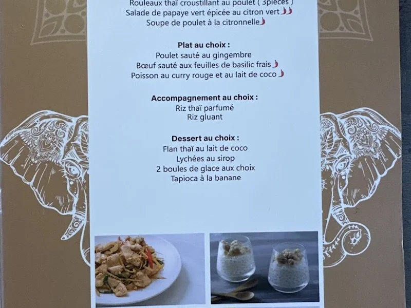 menu 0 of Bleu basilic