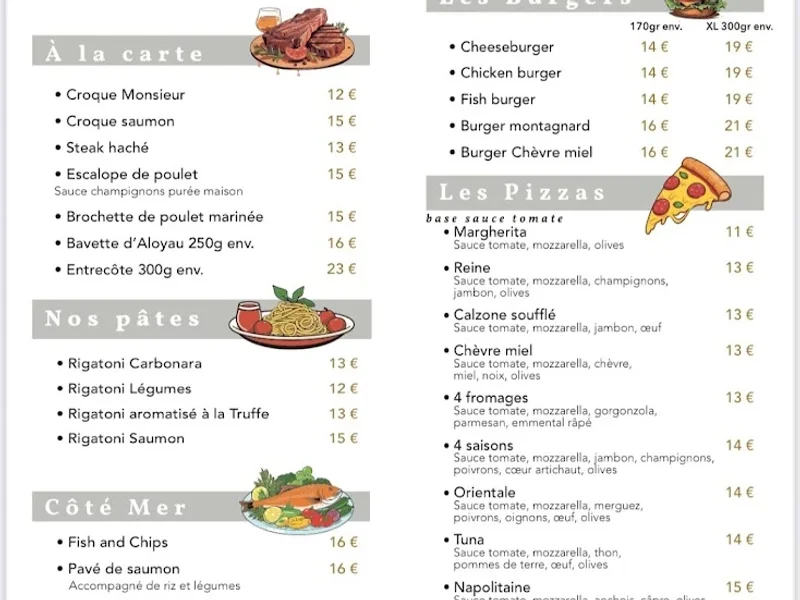 menu 0 of LE COLISEE BY MASSIMO