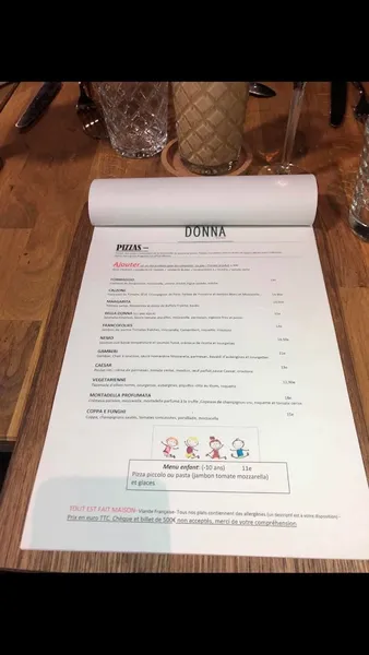 menu 0 of Restaurant italien La Bella Donna La Rochelle