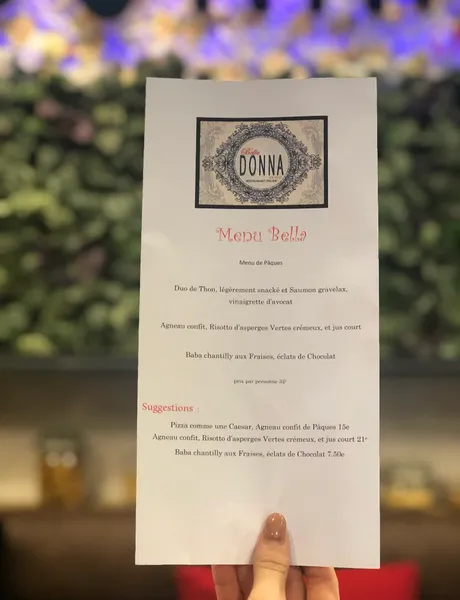 menu 1 of Restaurant italien La Bella Donna La Rochelle