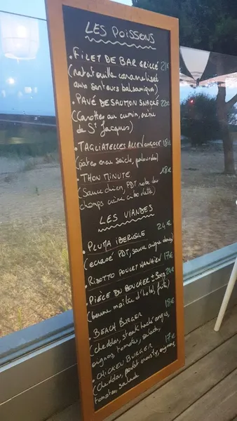 menu 0 of La Plage