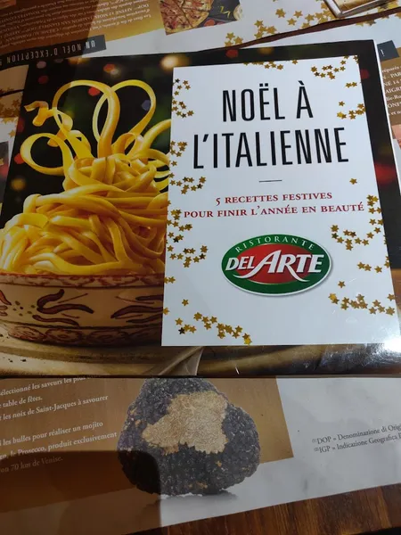 menu 1 of Del Arte