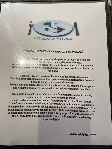 menu 1 of L' ITALIA A TAVOLA