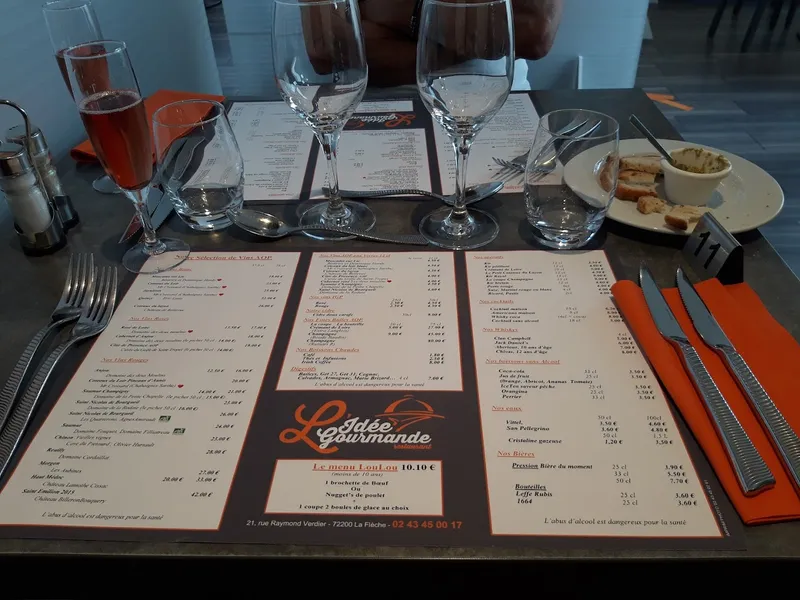 menu 2 of L'Idee Gourmande