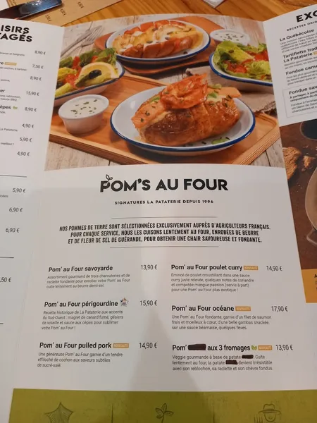 menu 0 of La Pataterie Lons-le-Saunier