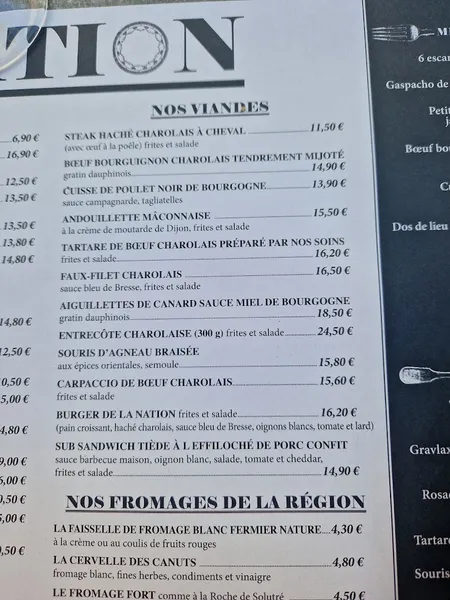 menu 2 of La Nation