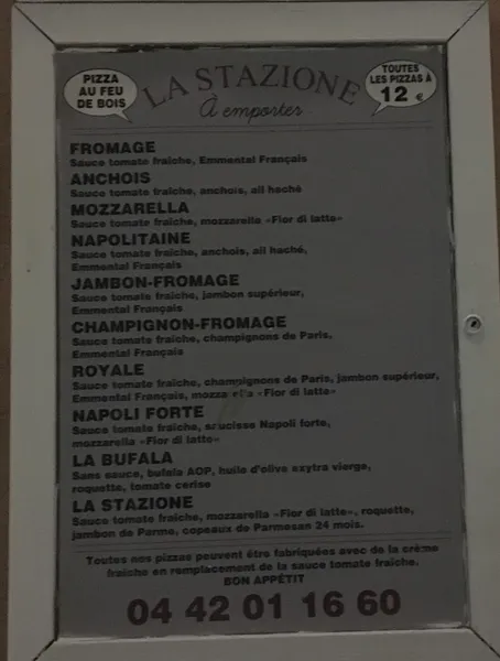 menu 2 of La Stazione