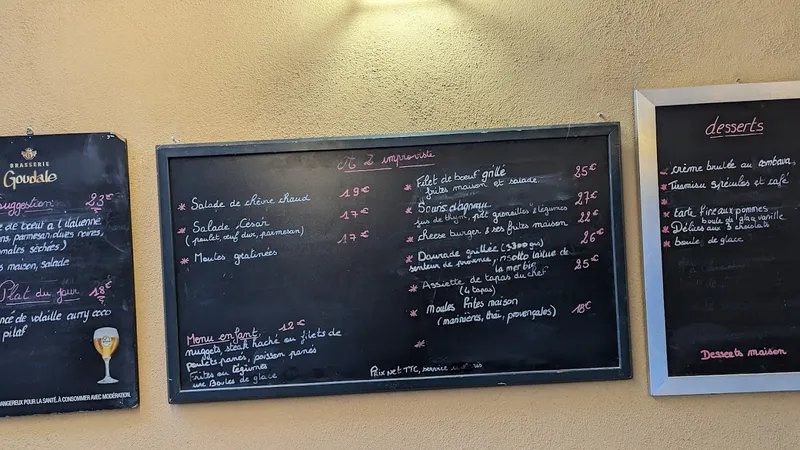 menu 1 of À l'Improviste