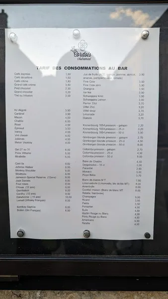 menu 0 of Les Cordois Autrement