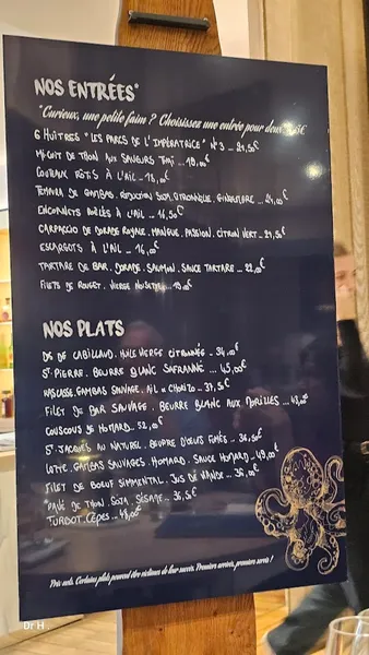 menu 0 of Quai 38