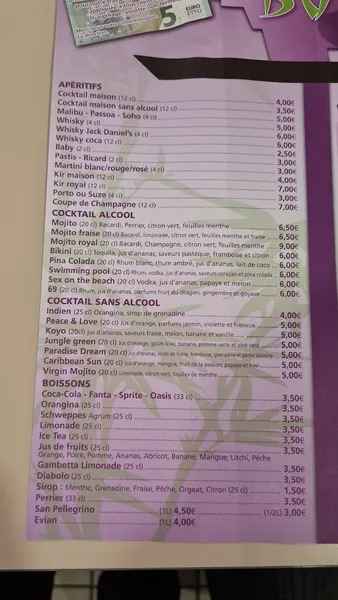 menu 2 of Buffet Zen