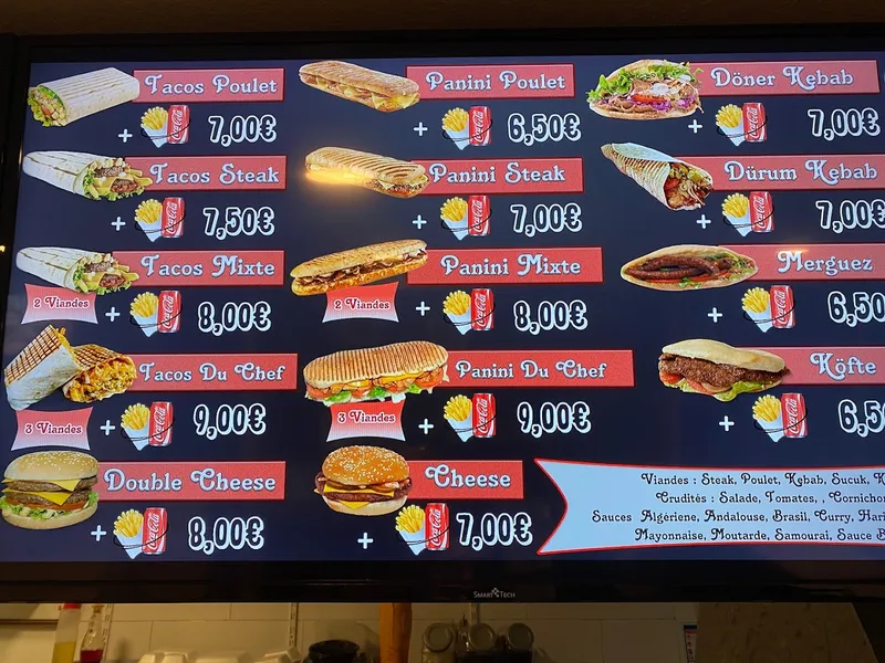 menu 0 of Le Mia'Ms