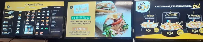 menu 0 of Chamas Tacos Montbéliard