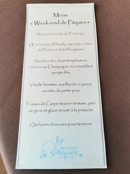 menu 1 of Le Saint Loup