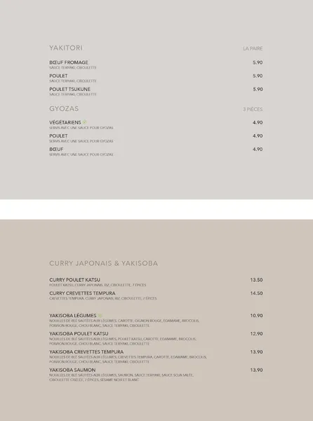 menu 0 of Sushi Shop Troyes
