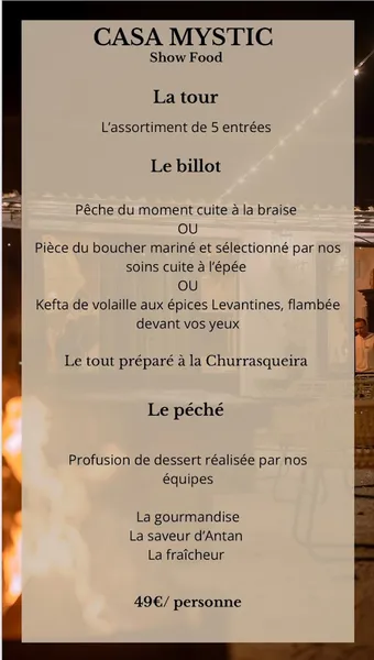 menu 1 of Castel de Fies | Festive Restaurant - Lounge Bar - Events